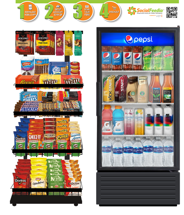 Use our app to pay for office snacks!